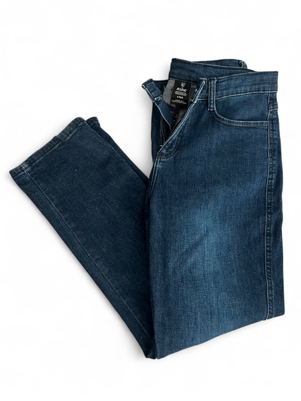 Kuhl Women’s Slim Straight Jeans in Dark Blue Denim Size 4 REG